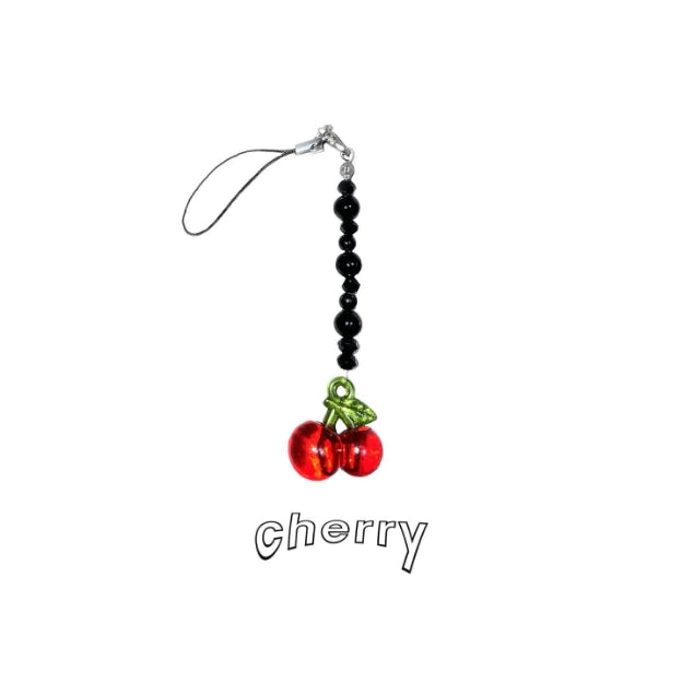 cherry & clover line keychain