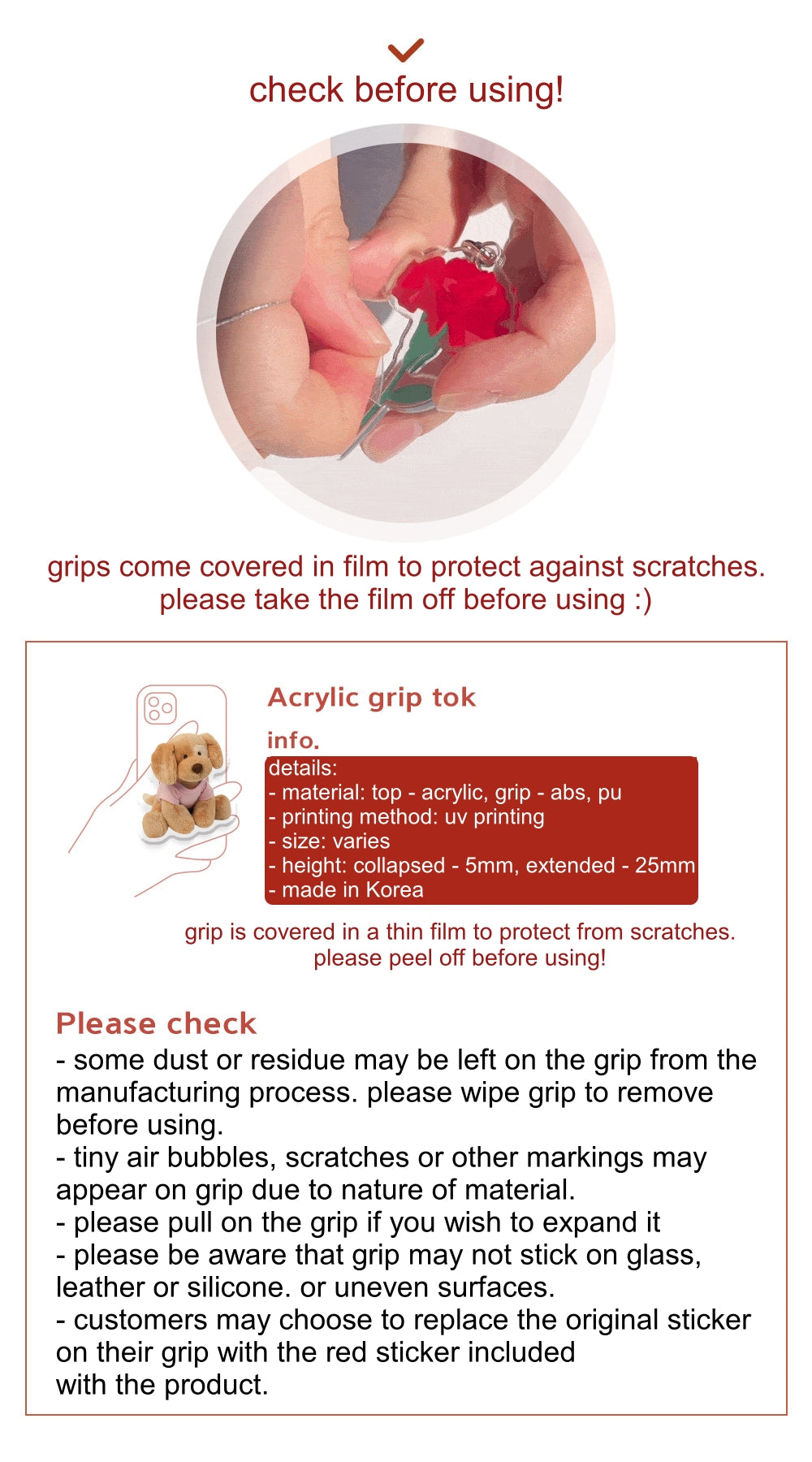 phone grip 🐶 toy puppy
