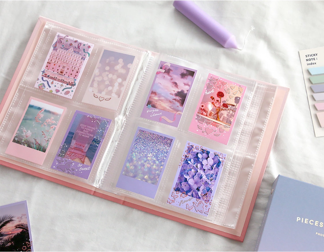 gradient hard cover photocard binder + refills