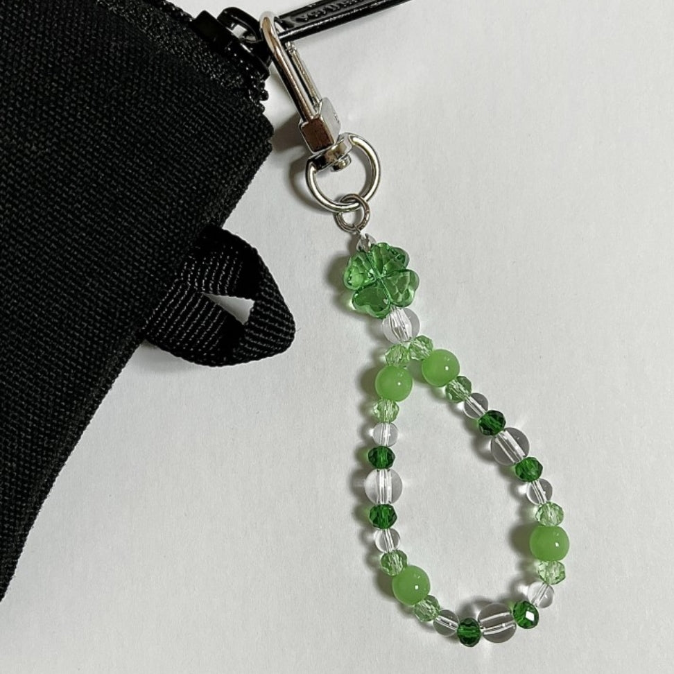 lucky clover ring keychain